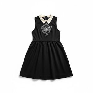 Hot Topic Death Moth Collared Dress Black XL